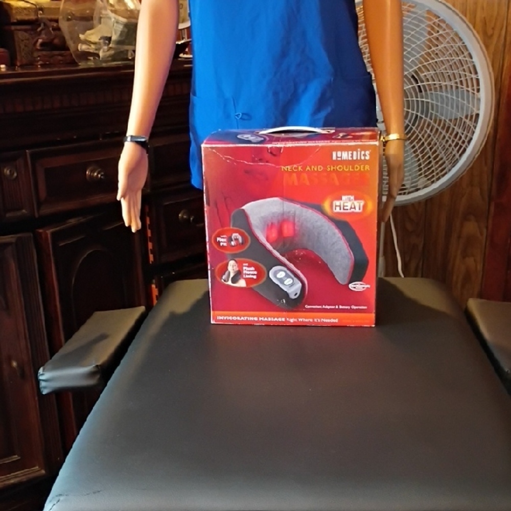 Homedics Red and Black Heated Massager